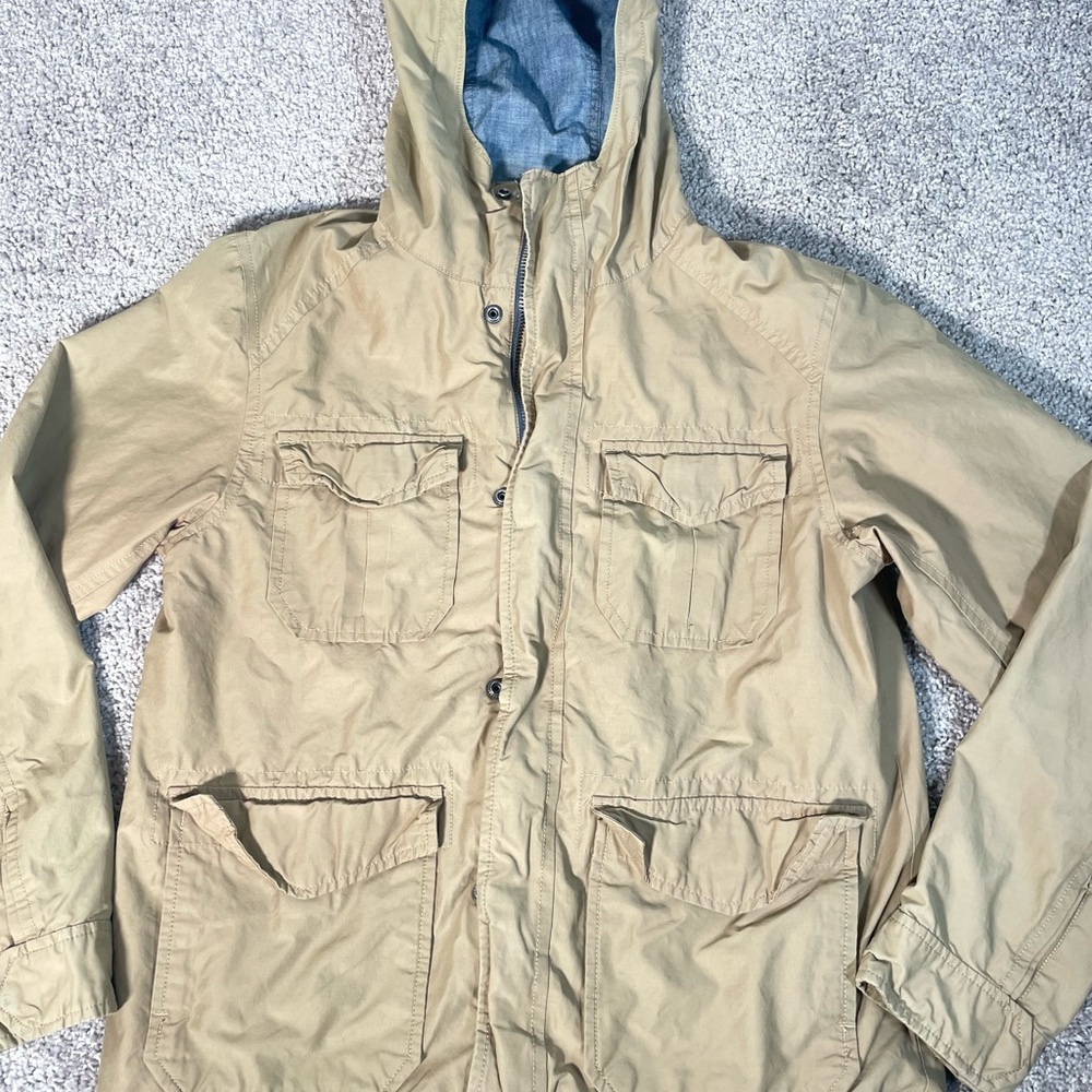 Vintage Gap unisex Tan Hooded Jacket